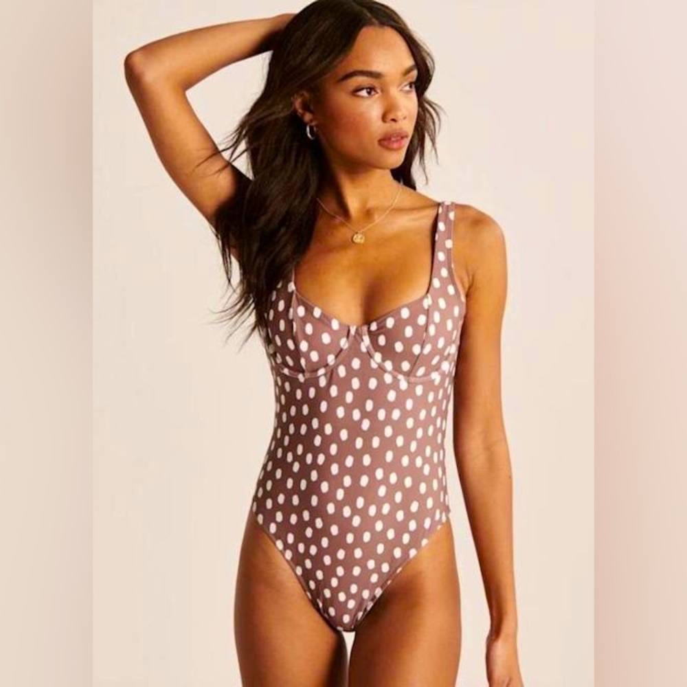 Abercrombie & Fitch Wide Strap Under-Wire One Piece Swimsuit, Size S, NWOT